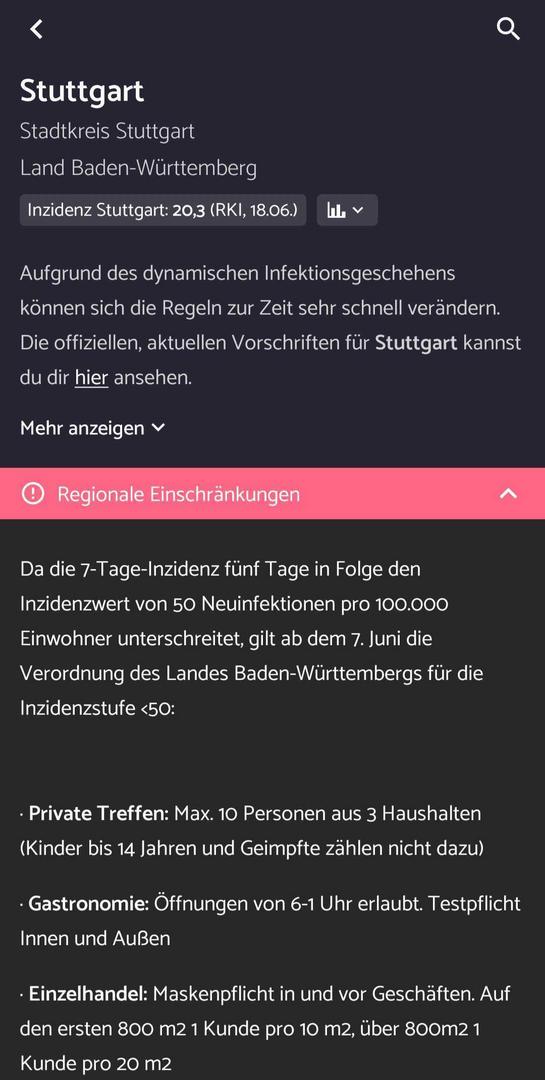 Darf ich das Corona App