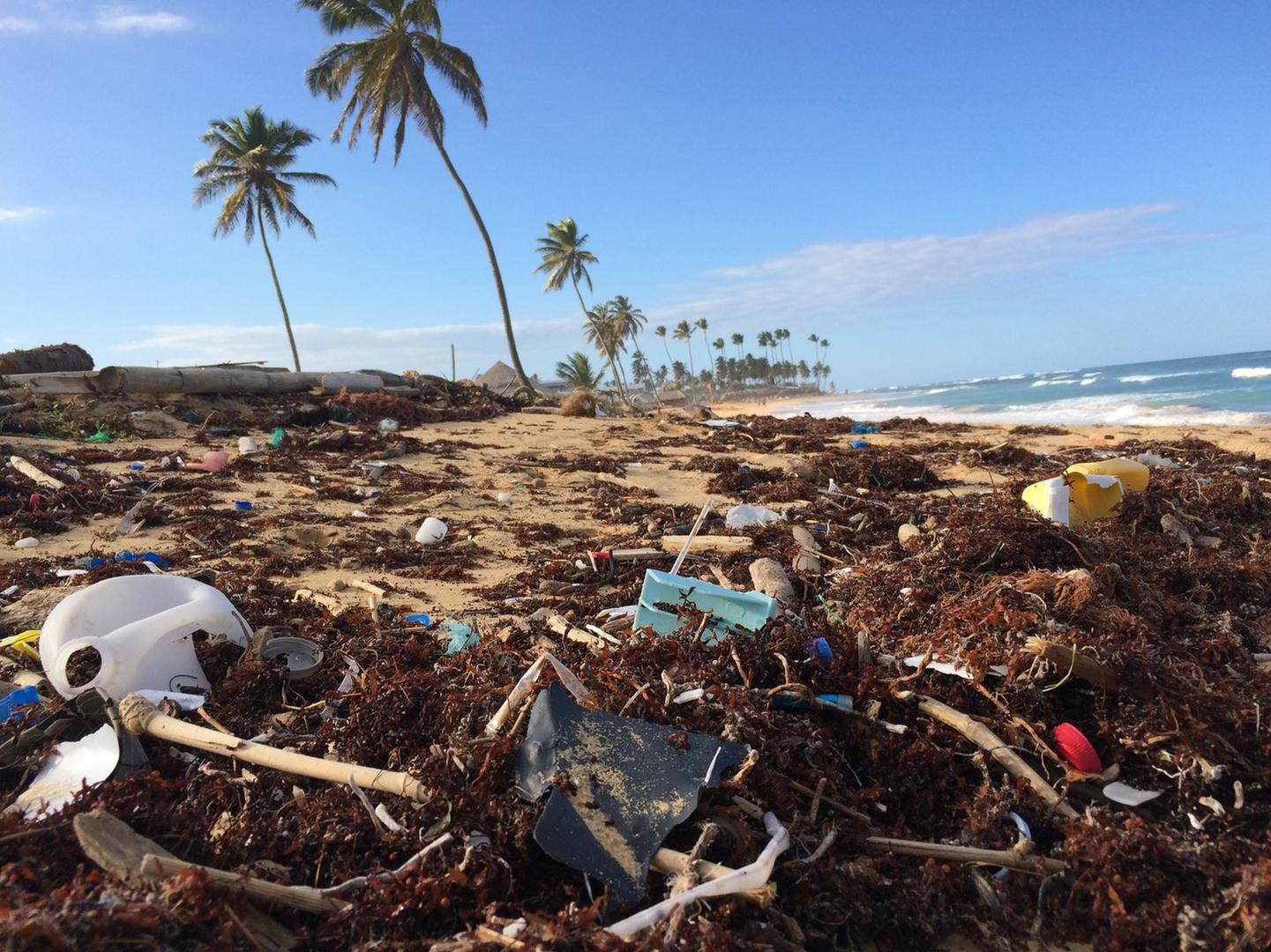 Plastik am Meer