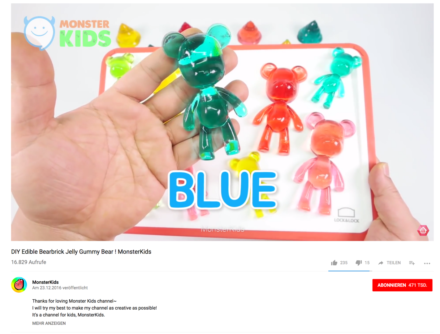 MonsterKids auf YouTube