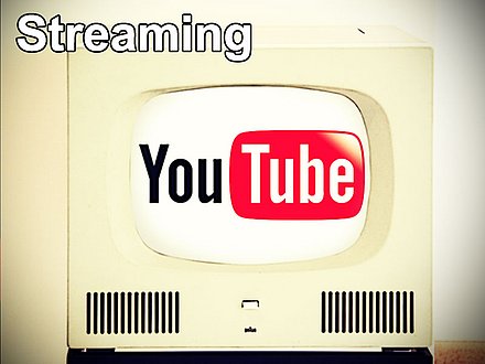 YouTube-Logo in altem Fernsehgerät