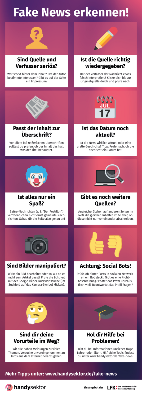 Fake News Infografik