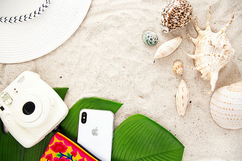 Handy am Strand