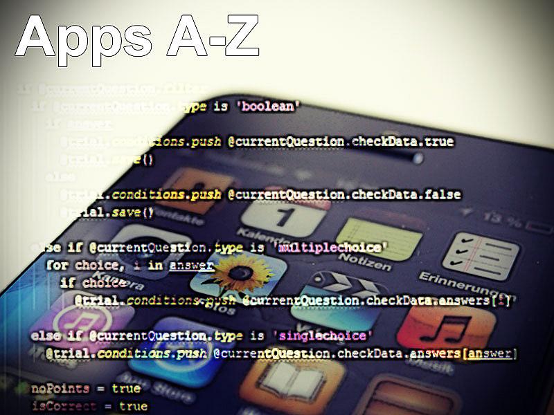 Smartphone mit Programmcode