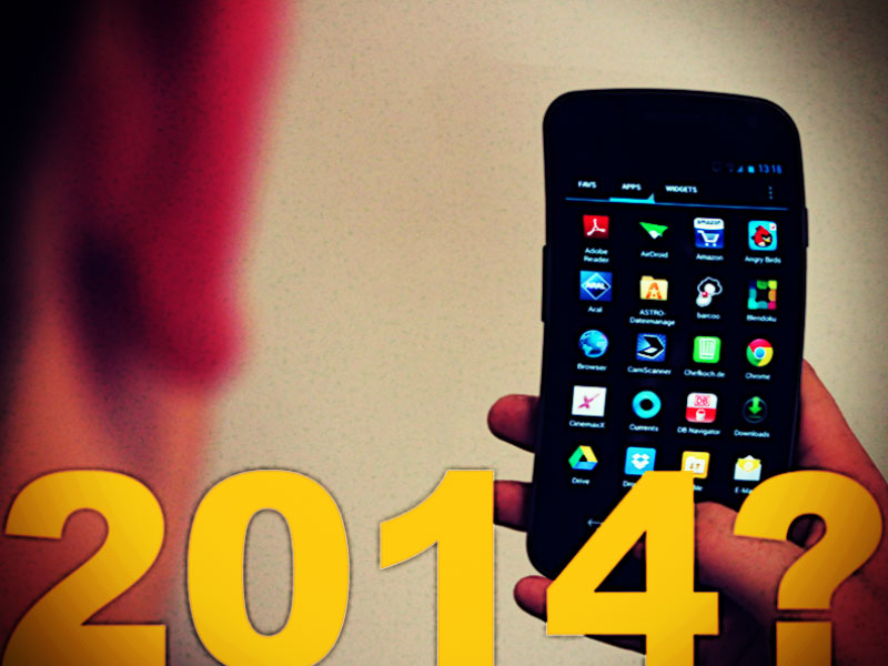 Smartphone mit gebogenem Display (Montage)