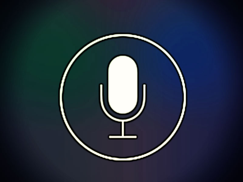 Siri-Icon auf Screen