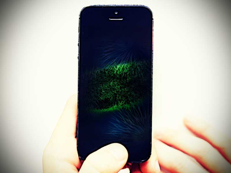 Keime auf dem Smartphone