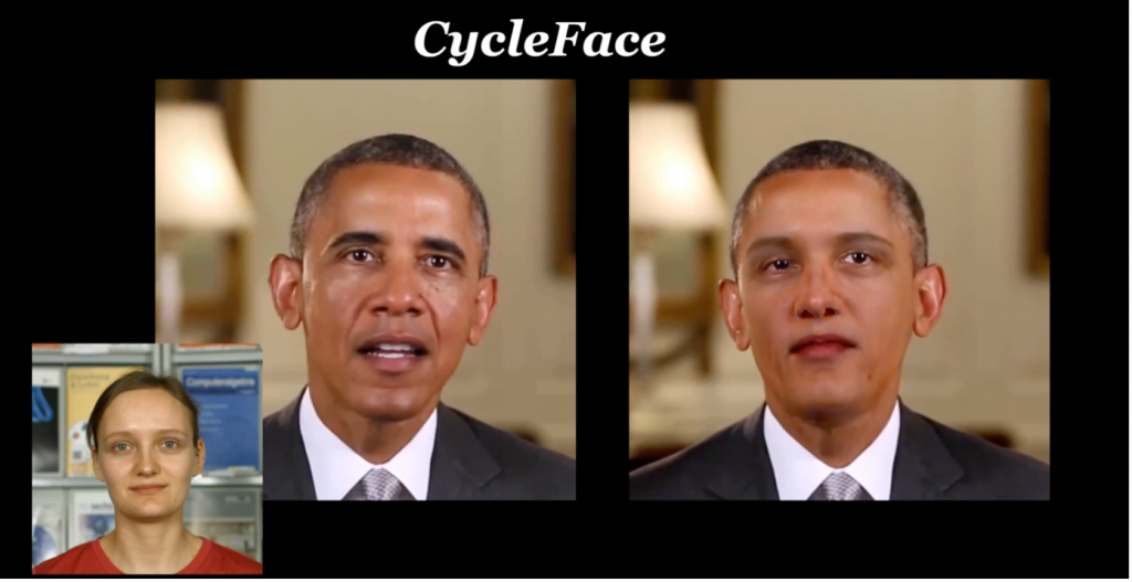 Screenshot aus dem verlinkten YouTube-Video „Face Swapping“