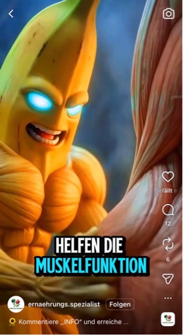 Screenshot von KI Banane